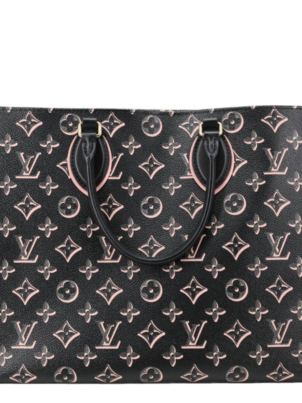 Louis Vuitton  Onthego MM Fall for You Neo Monogram Printed Canvas Tote Bag Blac - Picture 5 of 16